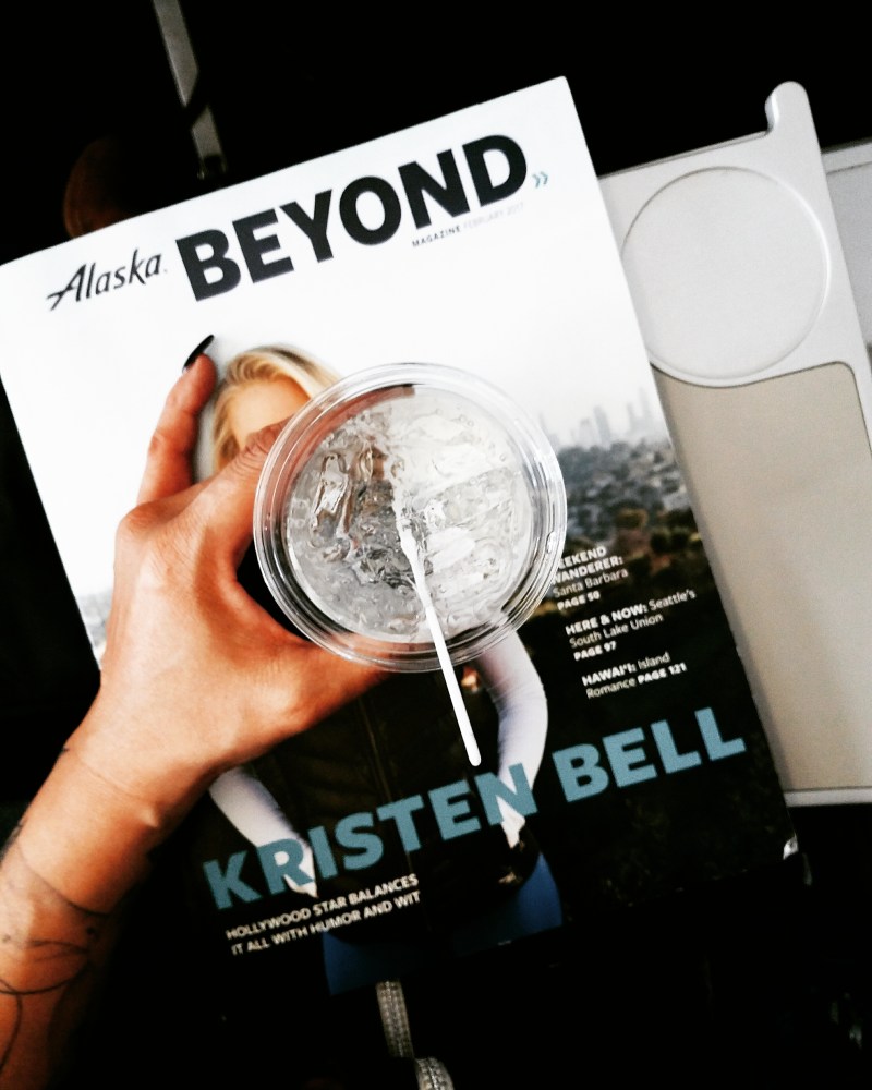Getting this #weekendwanderer with @alaskaair started with a cocktail in the sky - we can't wait to share our AUSTIN, TX visit of food, drinks and culture.